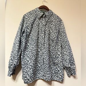 Lauren Ralph Lauren Leopard Print  Women’s Long Sleeve 2X Shirt
